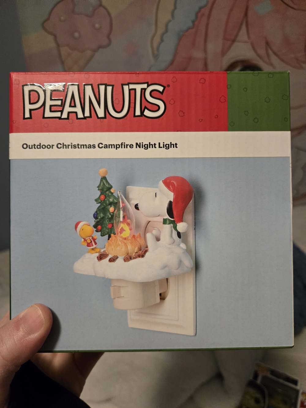 Peanuts Outdoor Christmas Campfire Night Light - Snoopy & Woodstock